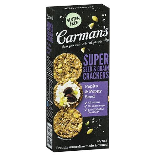 Carmans Crackers Pepita & Poppyseed 80g