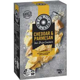 Red Rock Deli Cracker Cheddar & Parmesan 135g