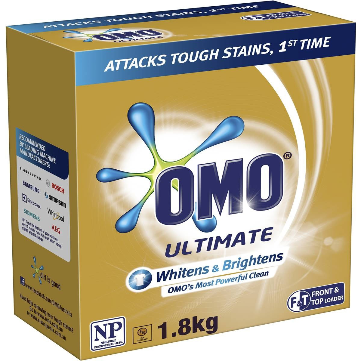 OMO Laundry Detergent Powder Ultimate 1.8kg