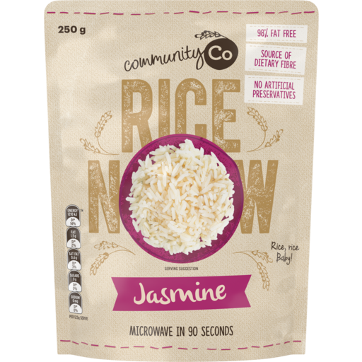 Community Co Microwave Rice Jasmine 250g