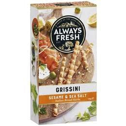 Always Fresh Grissini Sesame & Sea Salt 125g