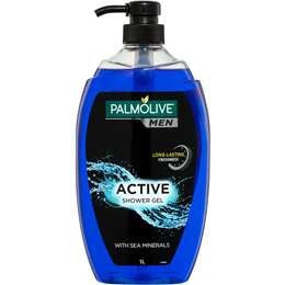 Palmolive Mens Active Shower Gel With Sea Minerals 1L