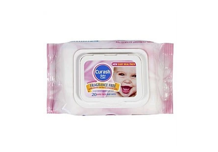 Curash Baby Wipes Travel Pack 20 wipes