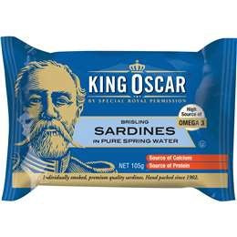 King Oscar Sardines In Springwater 105g