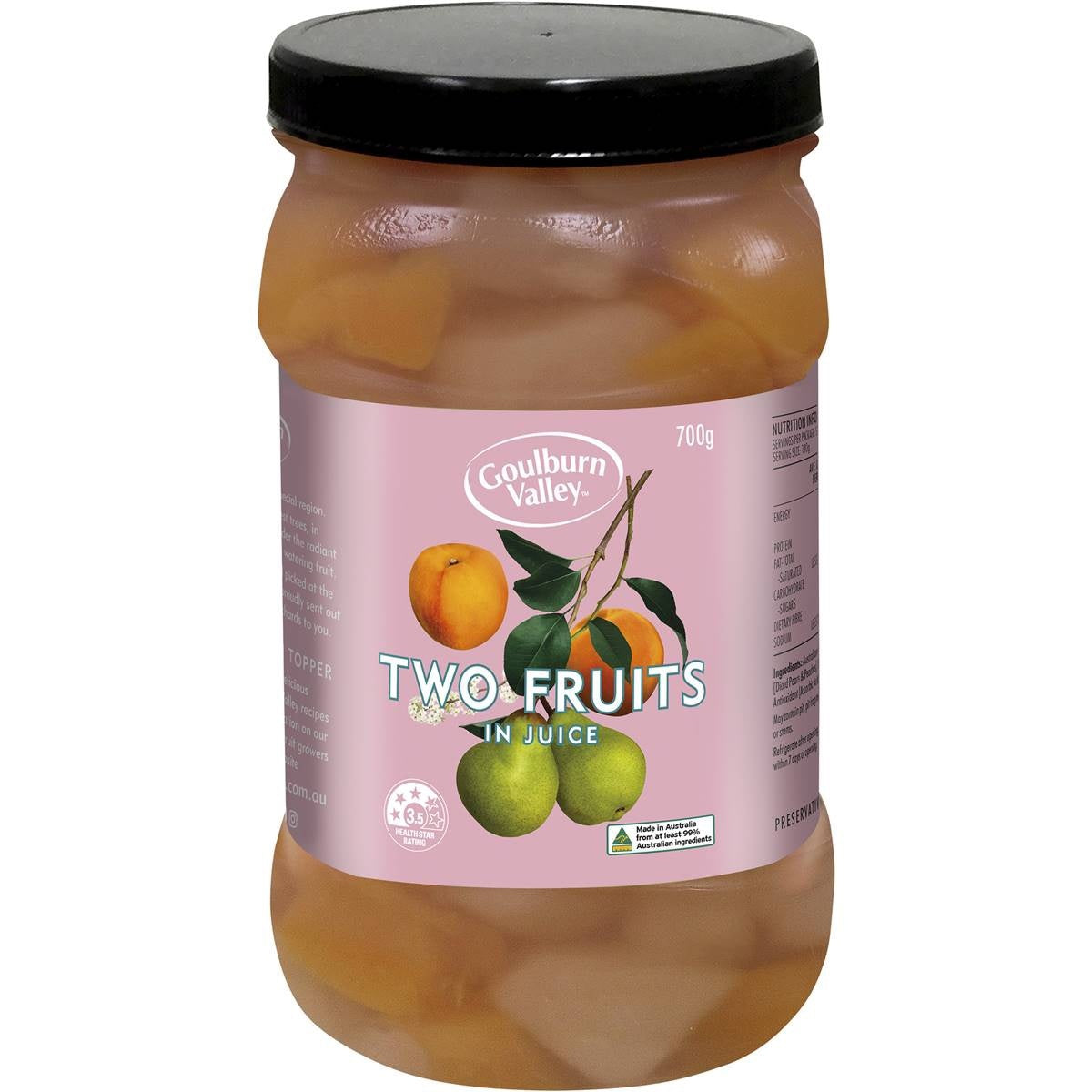 Goulburn Valley Two Fruits in Juice 700g