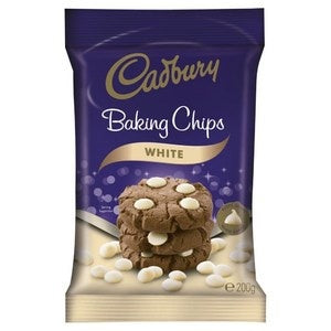 Cadbury Baking Chips White Chocolate 200g