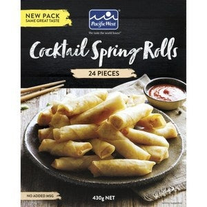 Pacific West Cocktail Spring Rolls 430g 24pk