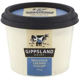 Gippsland Yoghurt Smooth & Creamy 720g