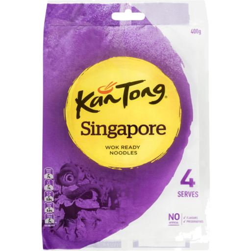 Kantong Noodles Singapore Wok Ready 400g