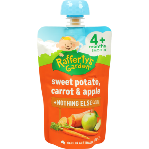 Raffertys Garden  Sweet Potato Carrot & Apple 120g