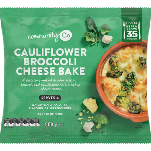 Community Co Cauliflower  Broccoli Cheese Bake 600g