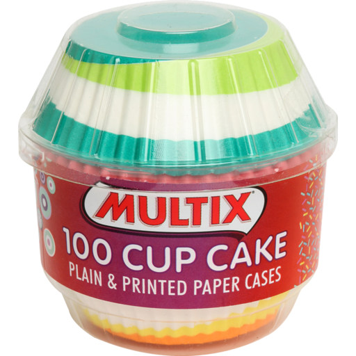 Multix Cup Cake Paper Cases 100pk