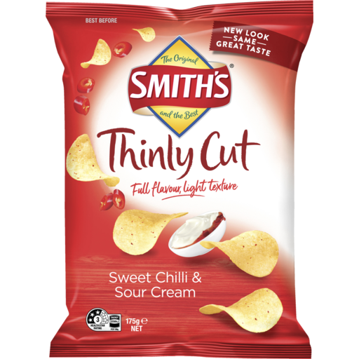 Smiths Thinly Cut Sweet Chilli & Sour Cream 175g