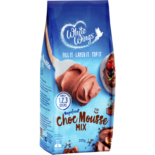 White Wings Choc Mousse Mix 200g