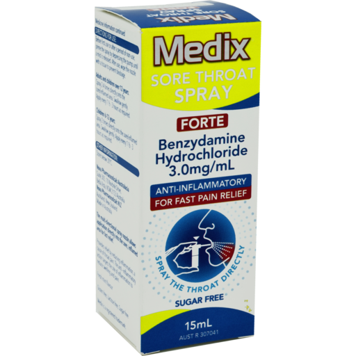 Medix Sore Throat Forte Spray 15ml