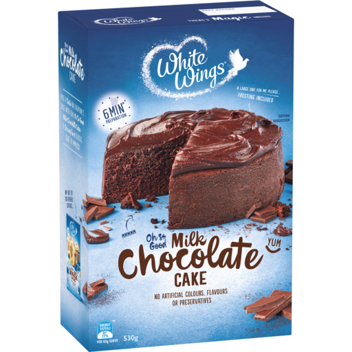 White Wings Cake Mix Milk Chocolate 530g