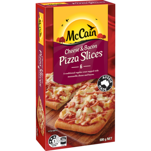 McCain Pizza Slice Cheese & Bacon 600g