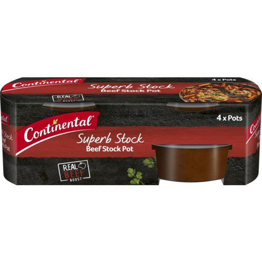 Continental Stock Pot Beef 4pk