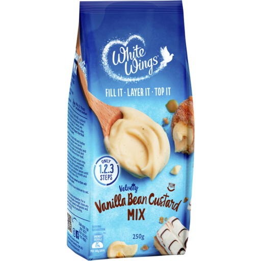 White Wings Vanilla Bean Custard Mix 250g