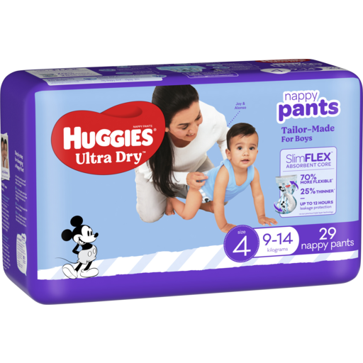 Huggies Nappy Pants Toddler Boys 29pk