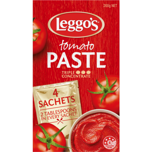 Leggos Tomato Paste 200g 4pk