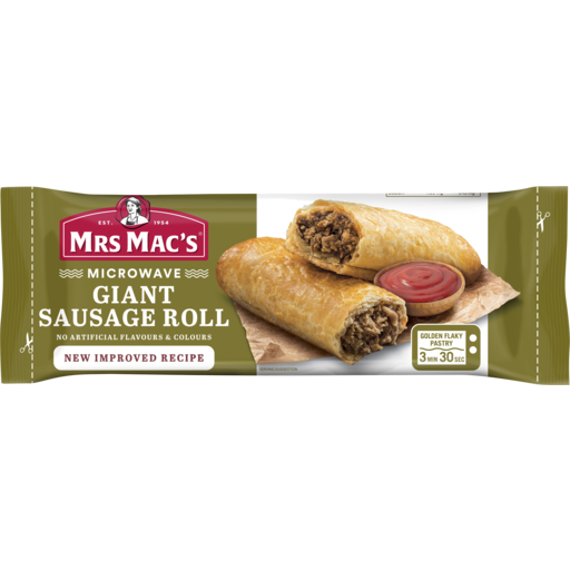 Mrs Macs Microwave Giant Sausage Roll  175g