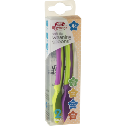 Heinz Baby Soft Tip  Weaning Spoons 2pk