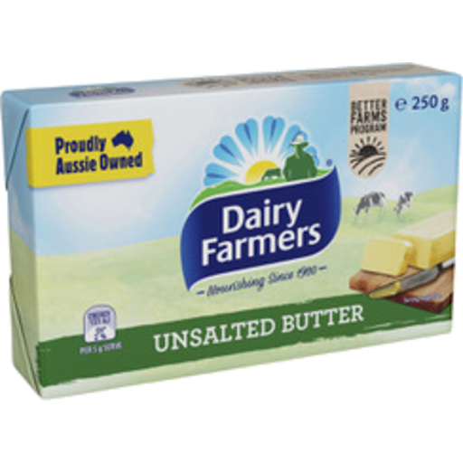 Dairy Farmers Butter Unsalted 250g