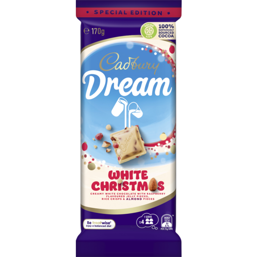 Cadbury Dream White Christmas Block 170g