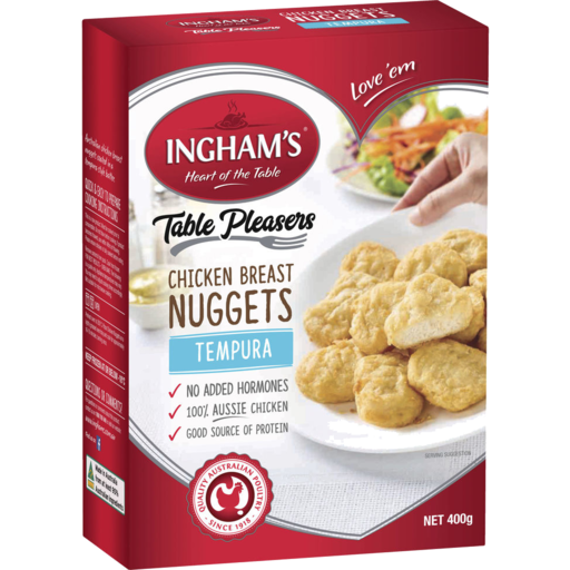 Ingham Chicken Breast Nuggets Tempura 400g