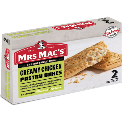 Mrs Macs Pastry Bakes Creamy Chicken 310g 2pk