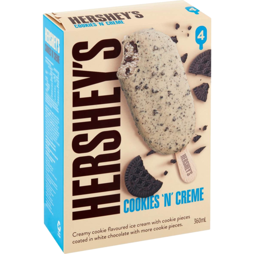 Hersheys Cookies & Cream Ice Cream Cones 4pk
