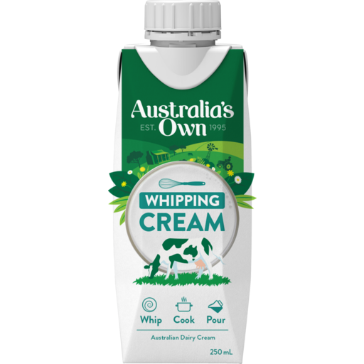 Australias Own Whipping Cream UHT 250ml