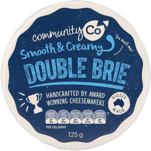 Community Co Double Cream Brie 125g