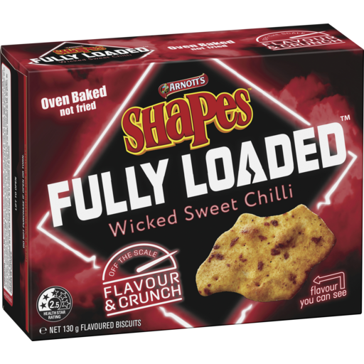 Arnotts Shapes Fully Loaded Sweet Chilli 130g