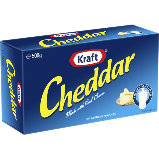 Kraft Cheddar Block 500g