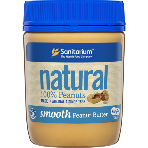 Sanitarium Natural Peanut Butter Smooth 375g