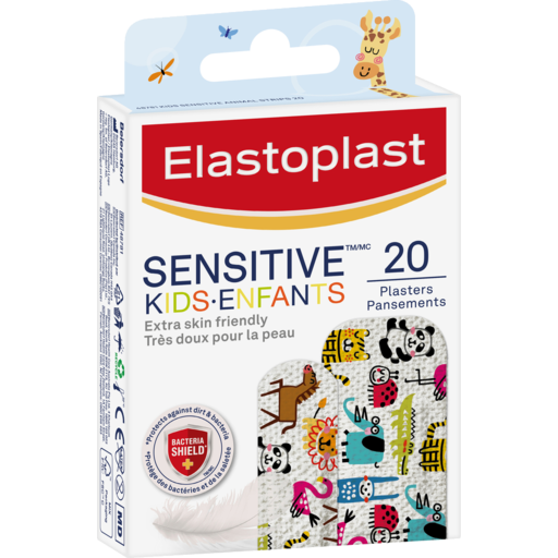 Elastoplast Strips Sensitive Kids Animal 20pk