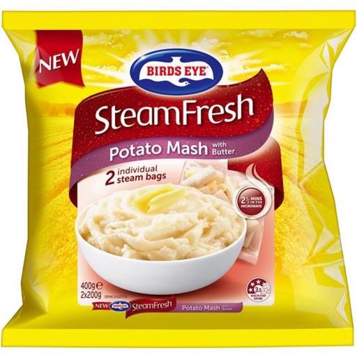 Birds Eye Steam Fresh Potato Mash with Butter 400g