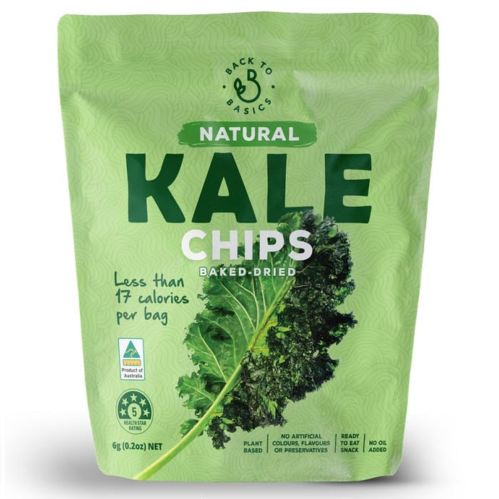 Back To Basics Natural Kale Chips 6g