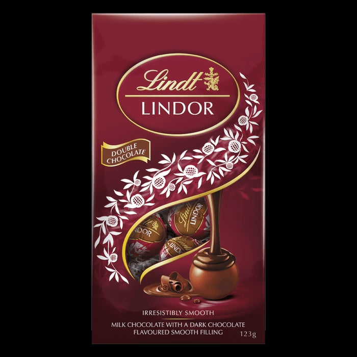 Lindt Lindor Bag Double Choc 123g