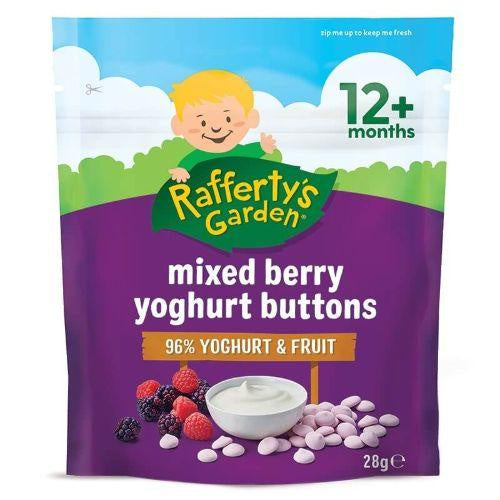 Raffertys Garden Yoghurt Buttons Mixed Berry 28g