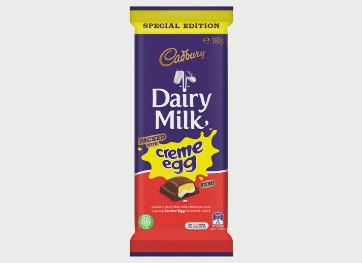 Cadbury Creme Egg Chocolate Block 180g