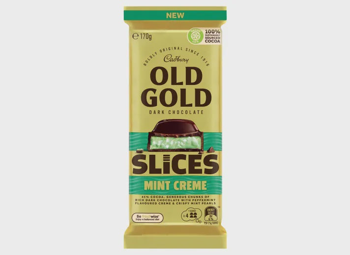 Cadbury Old Gold Slices Mint Creme 170g