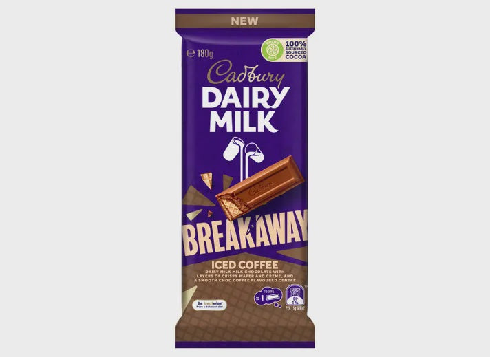 Cadbury Chocolate  Breakaway Iced Coffee  Block 180g