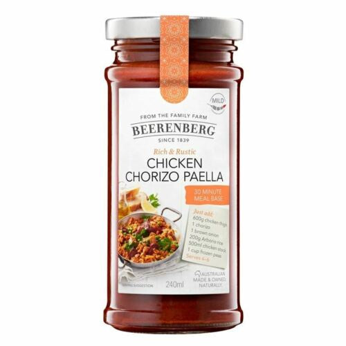 Beerenberg Meal Base Chicken Chorizo Paella 240ml