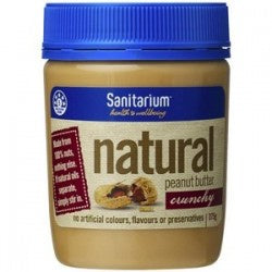 Sanitarium Natural  Peanut Butter Crunchy 375g