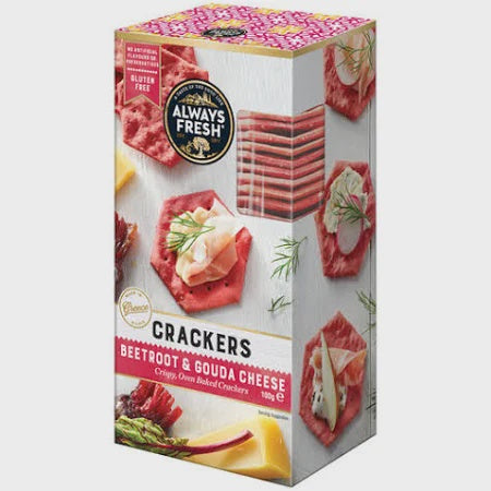 Always Fresh Cracker Beetroot & Gouda 100g