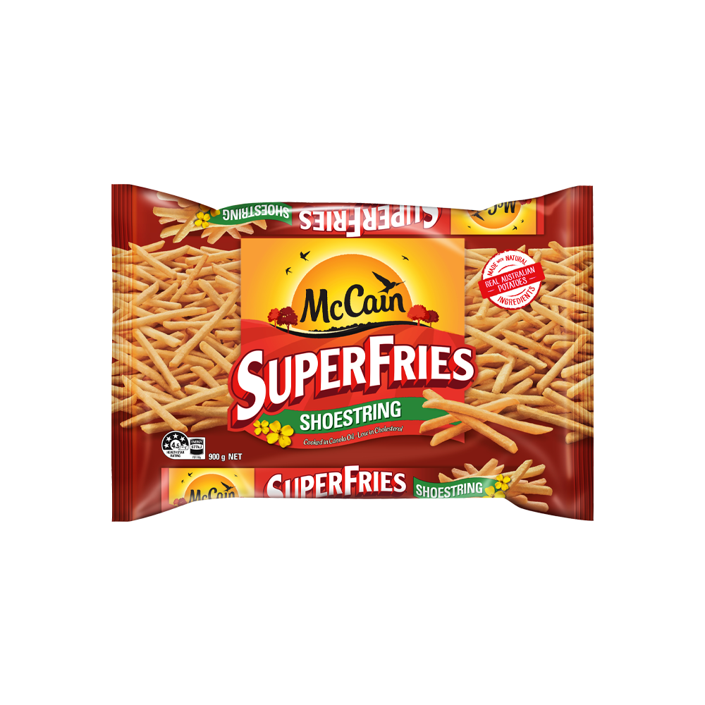 McCain Chips Super Fries Shoestring 900g