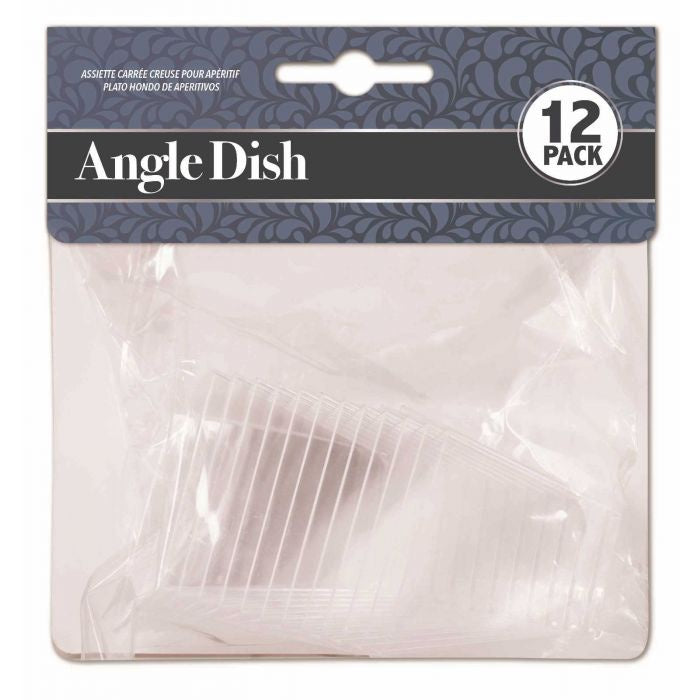 Appetiser Angle Dish Mini 12pk